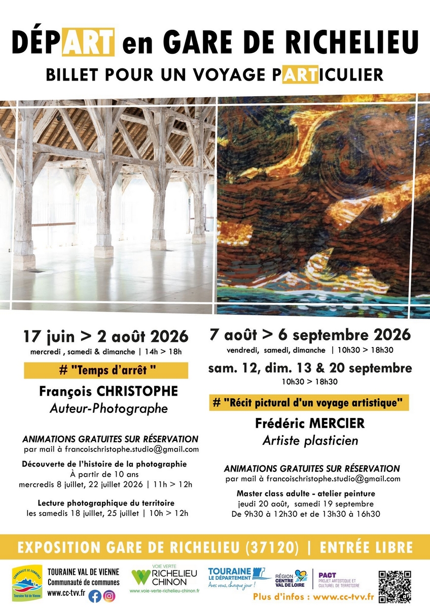 DépART en Gare de Richelieu Billet pour un voyage pARTiculier Richelieu