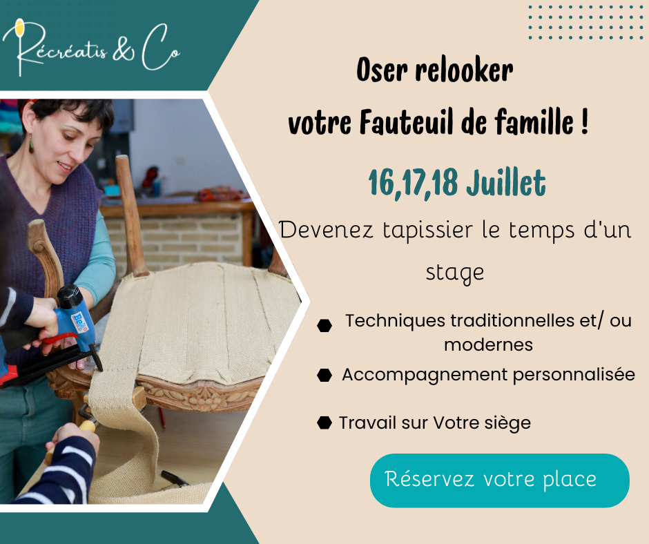 Devenez tapissier le temps d’un stage  Villamblard