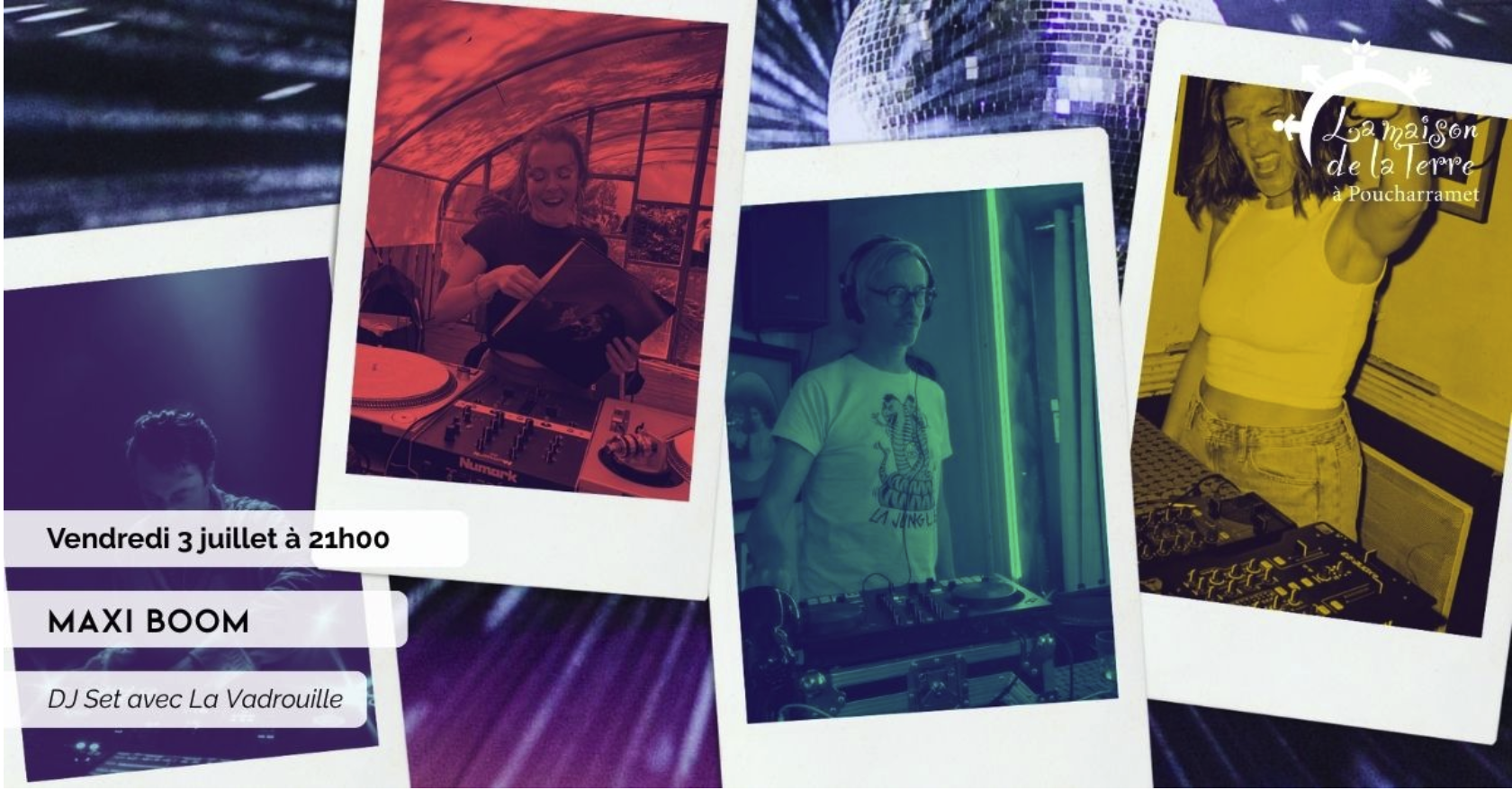 DJ SET MAXI BOOM AVEC LA VADROUILLE 7 Rue des Hospitaliers Poucharramet 2026-07-03