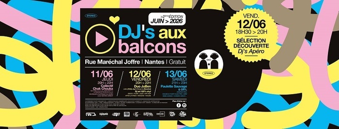 DJ’s aux balcons 2026, Rue du Maréchal Joffre, Nantes