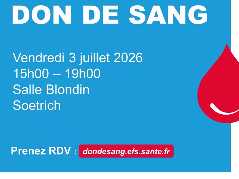 Don du sang 6 Rue du Soleil Hettange-Grande 2026-07-03