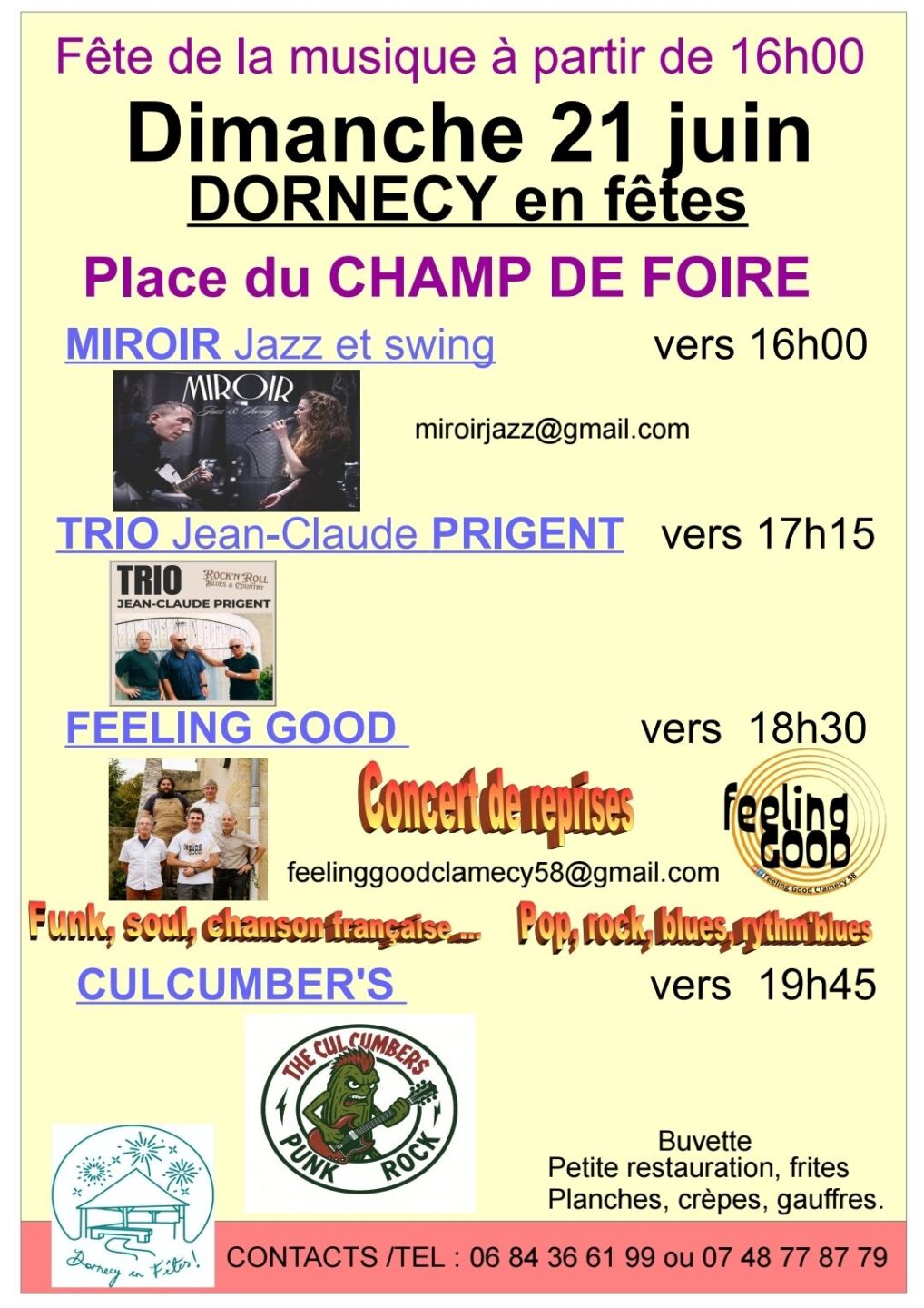 Dornecy en fête Fête de la musique Place du Champ de foire Dornecy