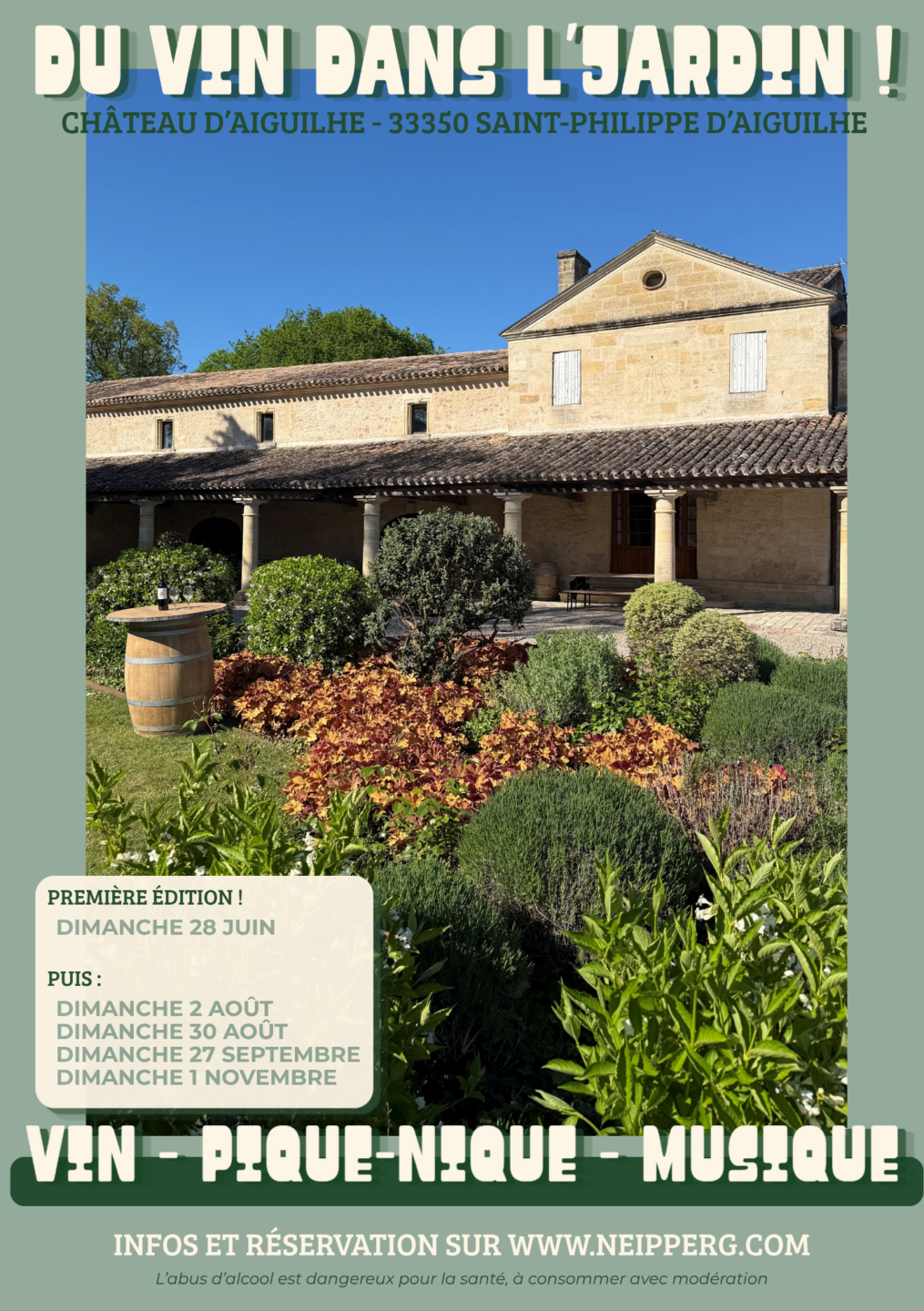 Du Vin dans l’Jardin !  Saint-Philippe-d&rsquo;Aiguille
