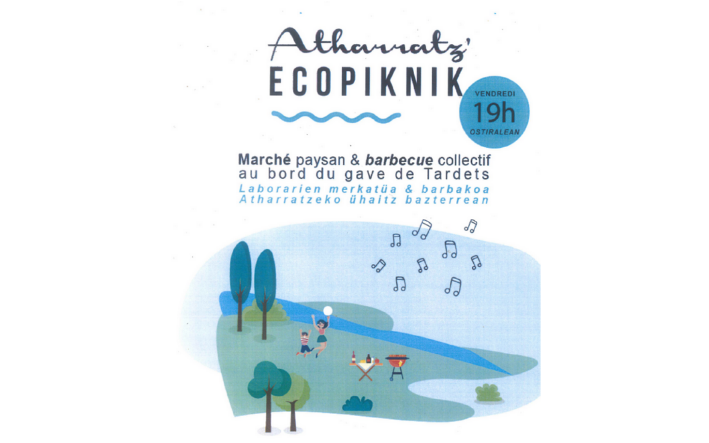 Ecopiknik, marché paysan et barbecue collectif  Tardets-Sorholus