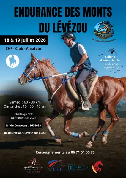 Endurance équestre des Monts du Lévézou  Saint-Léons