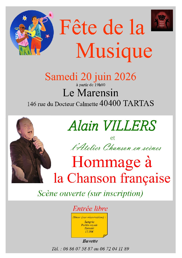 Envie d’Art Scène fête la musique Le Marensin Tartas
