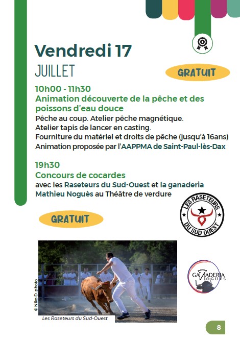 Escale à la Glacière 2026-Découverte de la Pêche & Concours de cocardes Etang de la Glacière Saint-Vincent-de-Paul