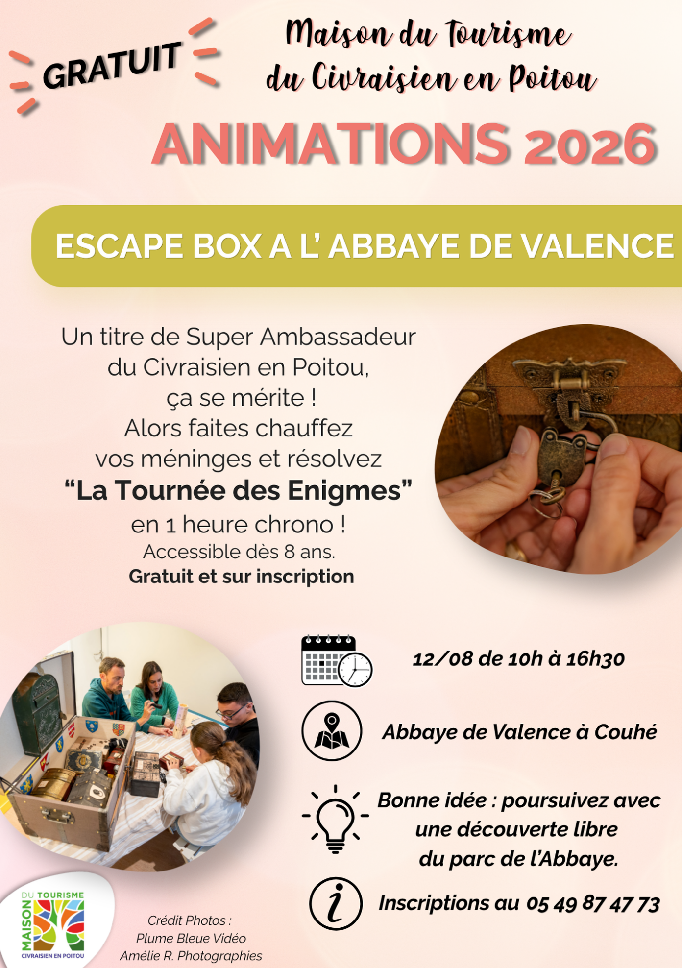 Escape Box à l’abbaye de Valence Valence-en-Poitou