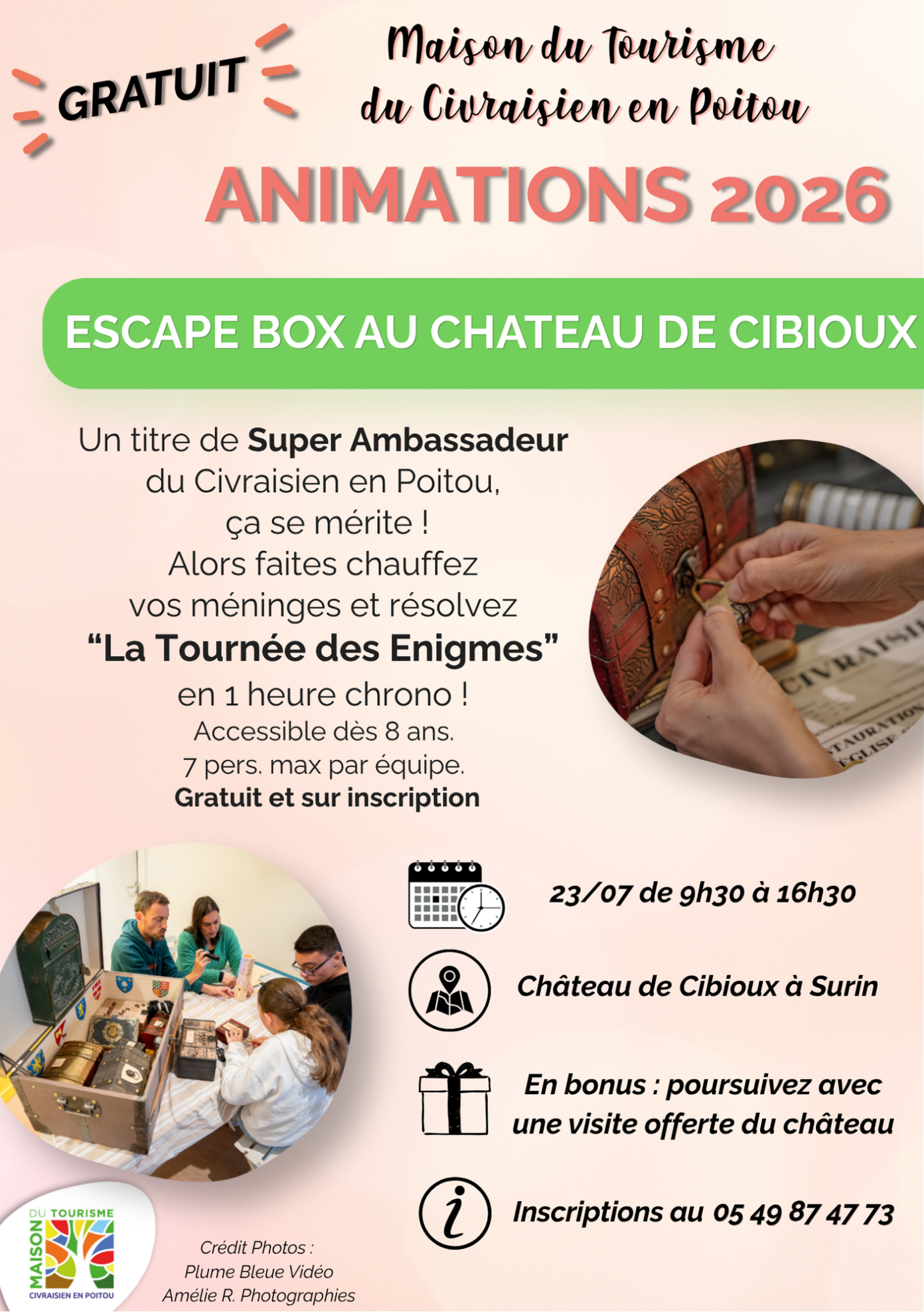 Escape Box au Château de Cibioux  Surin