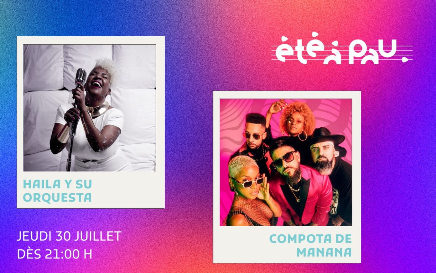 Été à Pau 2026 Compota de mañana / Haila y su orchestra Théâtre de Verdure Pau