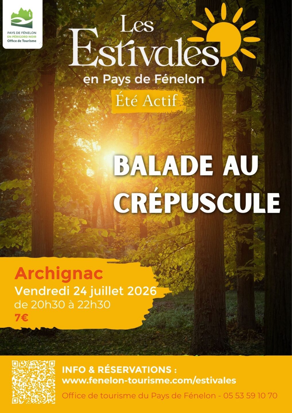 ÉTÉ ACTIF Balade au crépuscule à ARCHIGNAC Parking de la salle des fêtes Archignac 2026-07-24