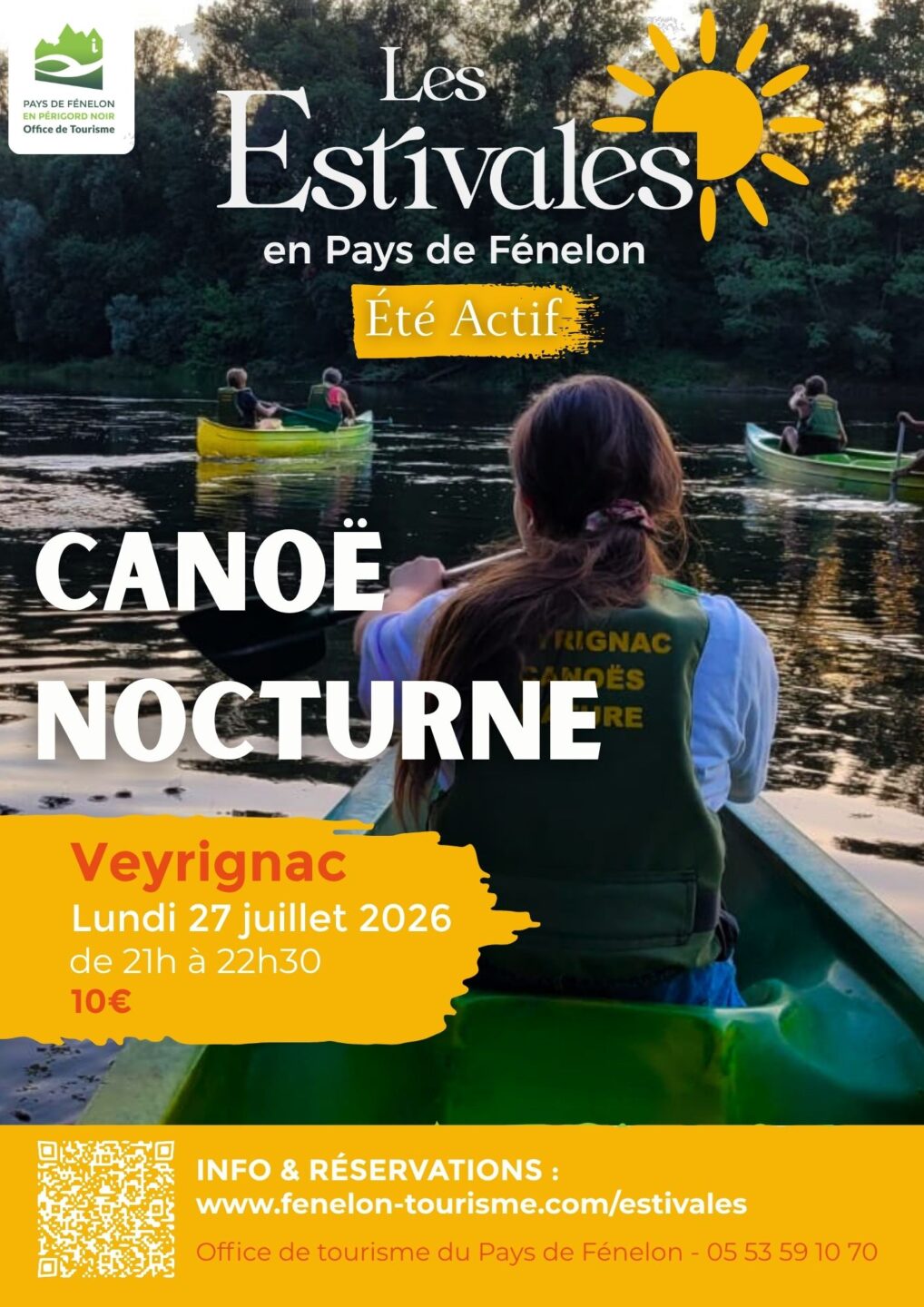 ÉTÉ ACTIF Canoë Nocturne à Veyrignac Base Veyrignac Canöe Nature Veyrignac