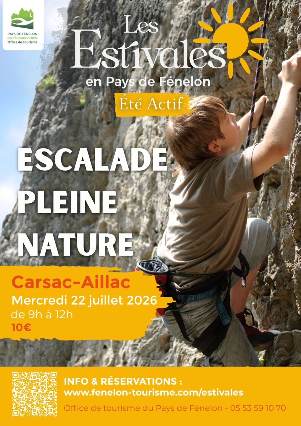 ÉTÉ ACTIF Escalade pleine nature à Carsac-Aillac Maison de Retraite Saint Rome Carsac-Aillac 2026-07-22