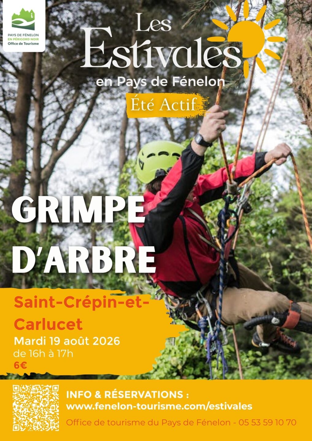 ÉTÉ ACTIF Grimpe d’arbre à Saint-Crepin-Carlucet Saint-Crépin-et-Carlucet
