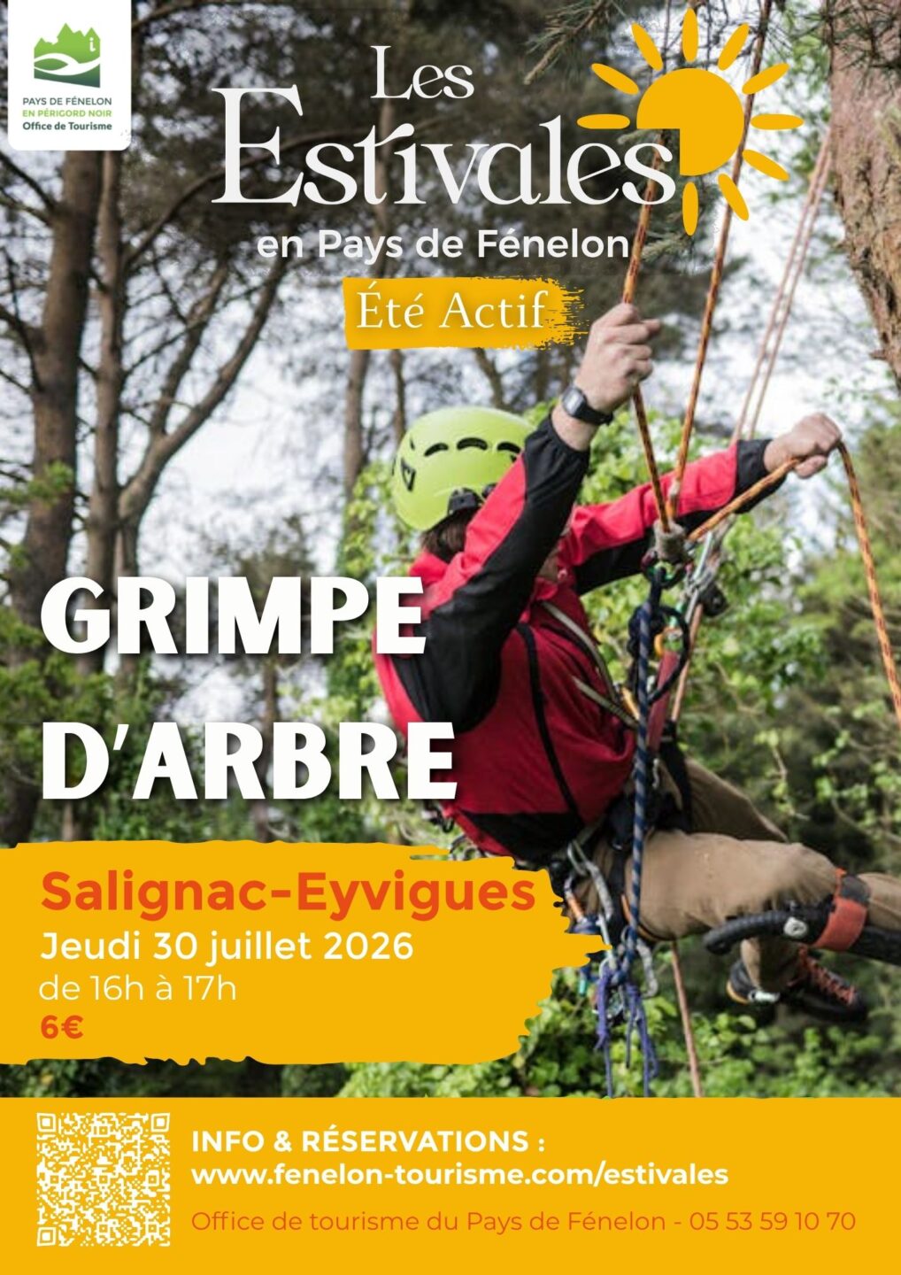 ÉTÉ ACTIF Grimpe d’arbre à Salignac Salignac-Eyvigues