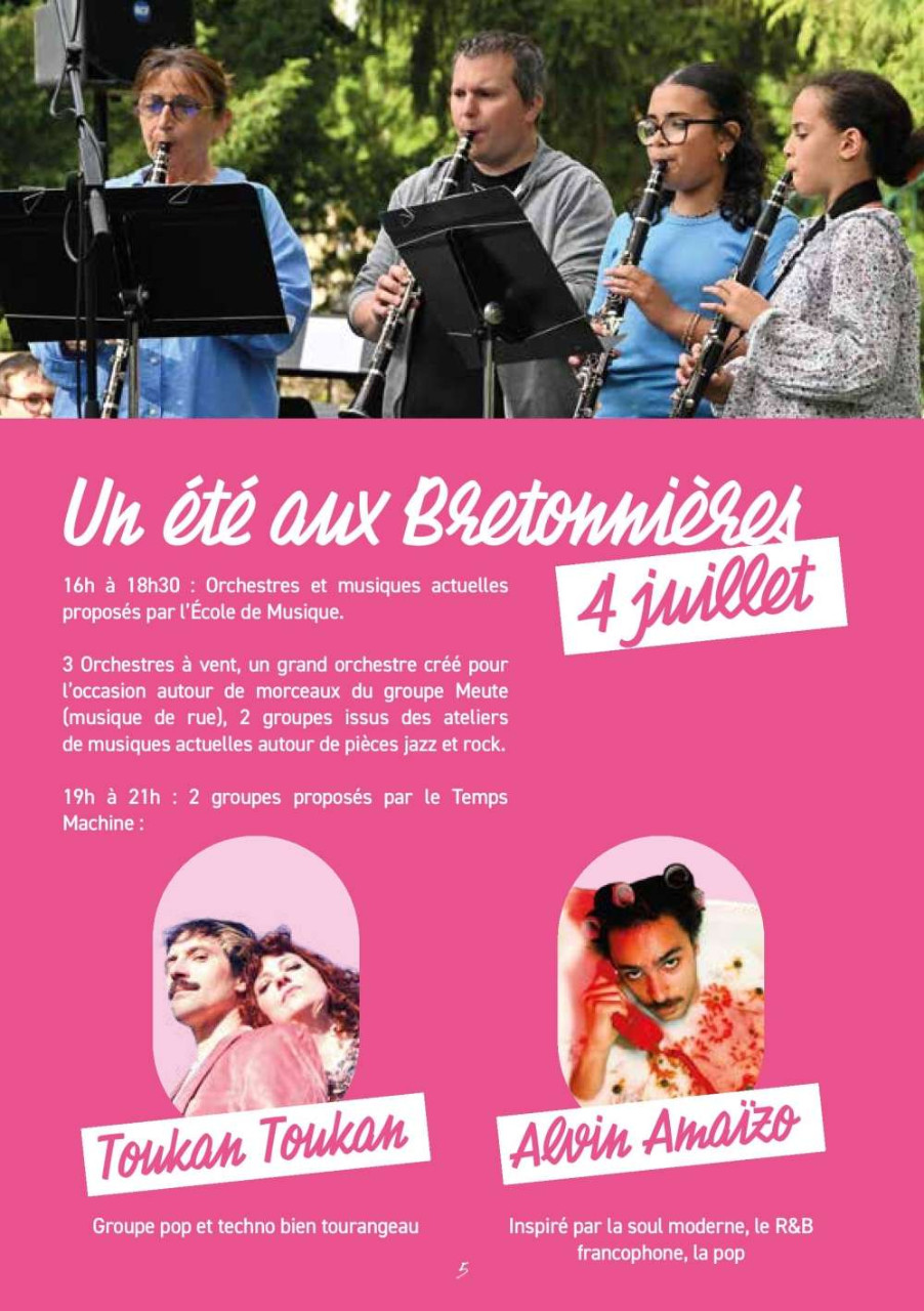 Été aux Breto concert du 4 juillet  Joué-lès-Tours