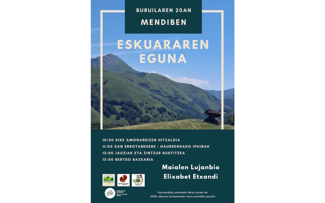 Euskararen eguna: journée de la langue basque Mendive