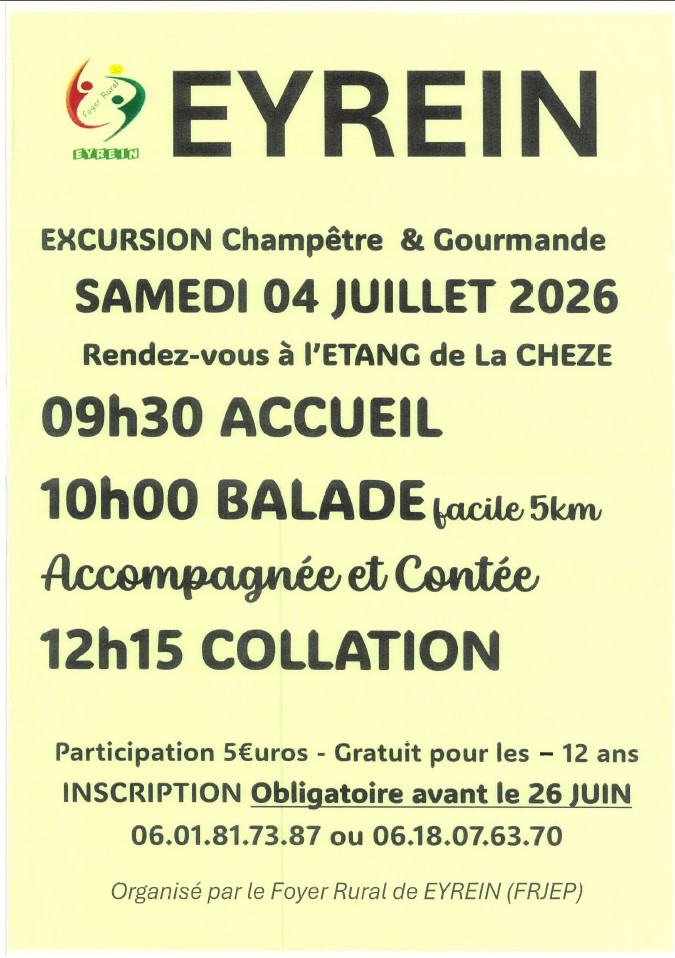 Excursion champêtre et gourmande Eyrein