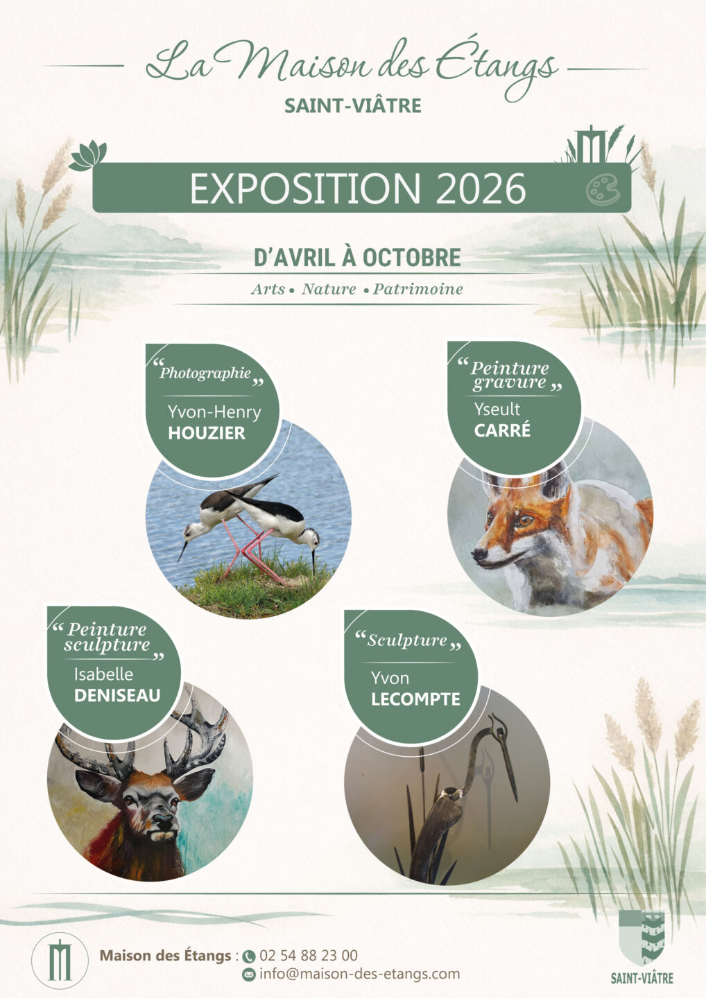 Exposition à la Maison des Etangs  Saint-Viâtre