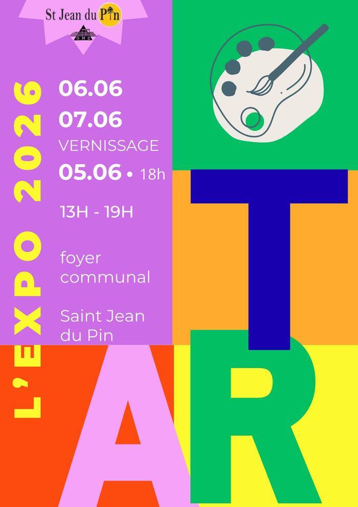 Exposition artistique, Foyer Communal Saint-Jean-du-Pin, Saint-Jean-du-Pin