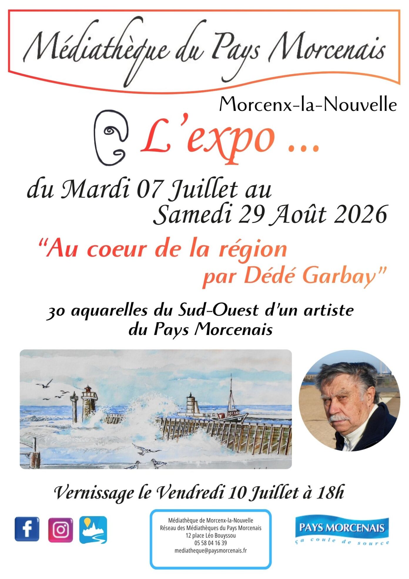 Exposition Au coeur de la région par Dédé Garbay  Morcenx-la-Nouvelle