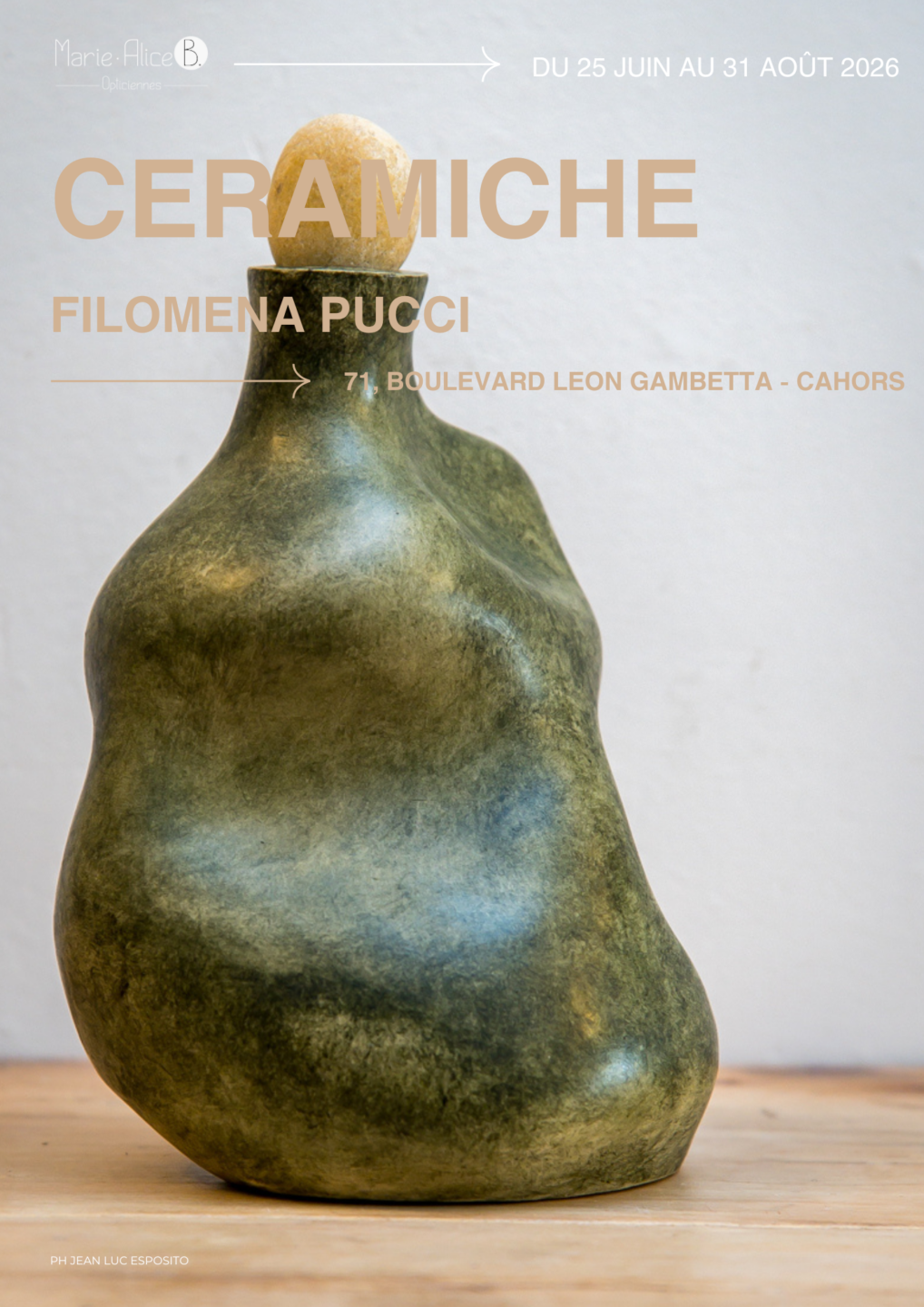 Exposition Céramiche de Filomena Pucci  Cahors