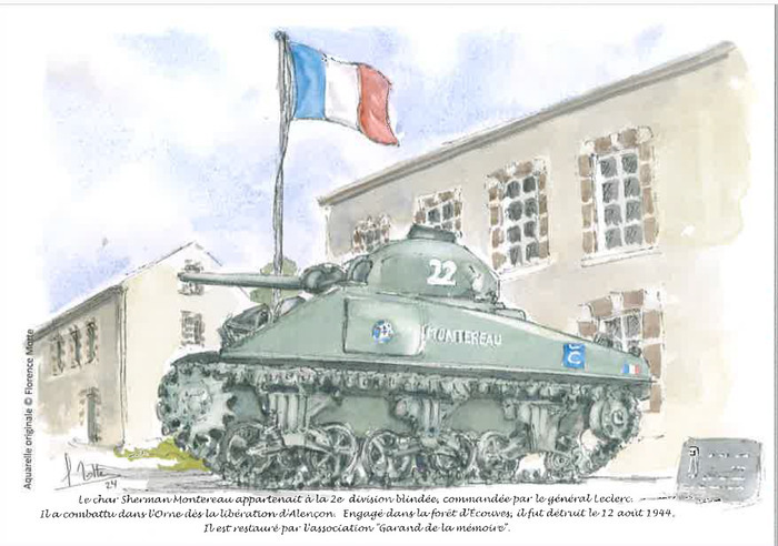 Exposition : char Montereau Délégation militaire départementale de l'Orne Alençon