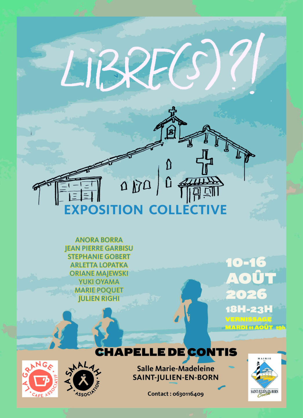 Exposition collective Libre(s) ?! Contis-Plage Saint-Julien-en-Born 2026-08-10