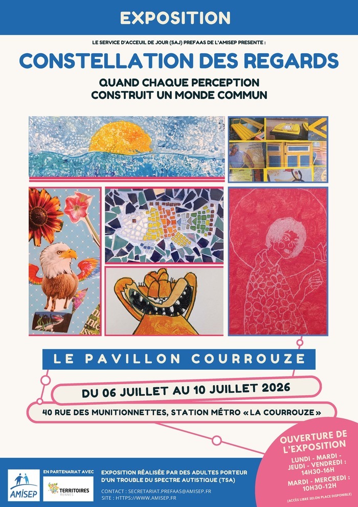 Exposition « Constellation des regards » Pavillon Courrouze Rennes