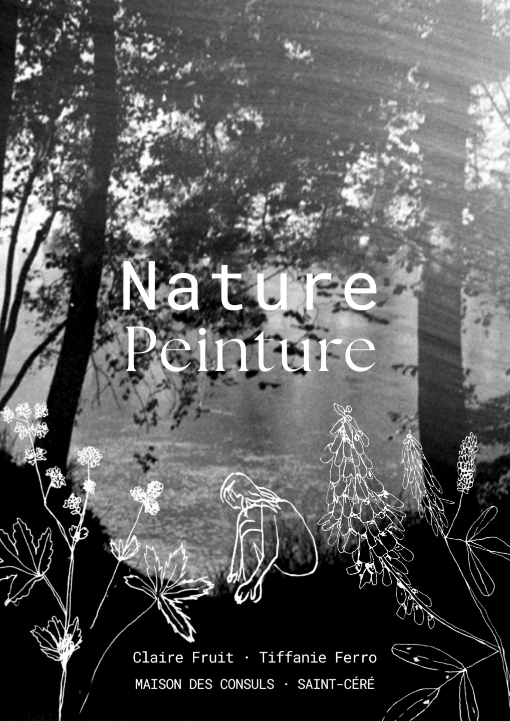 Exposition d’art contemporain Nature Peinture Place du Mercadial Saint-Céré
