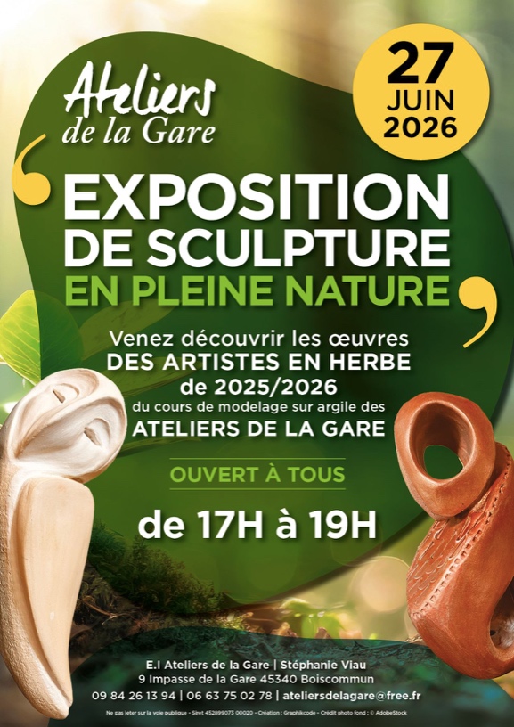 EXPOSITION DE SCULPTURE EN PLEINE NATURE 9 Impasse de la Gare Boiscommun 2026-06-27