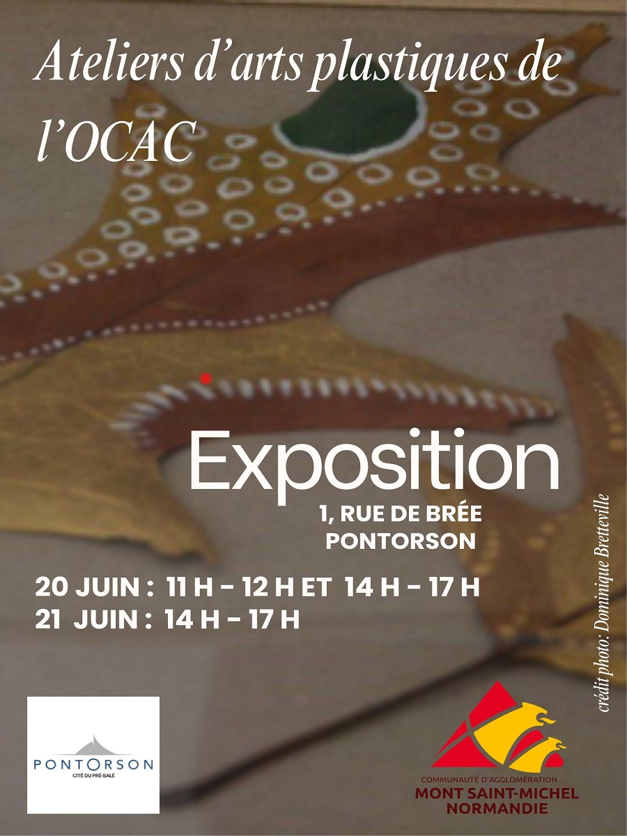 Exposition des ateliers arts plastiques de l’OCAC Pontorson