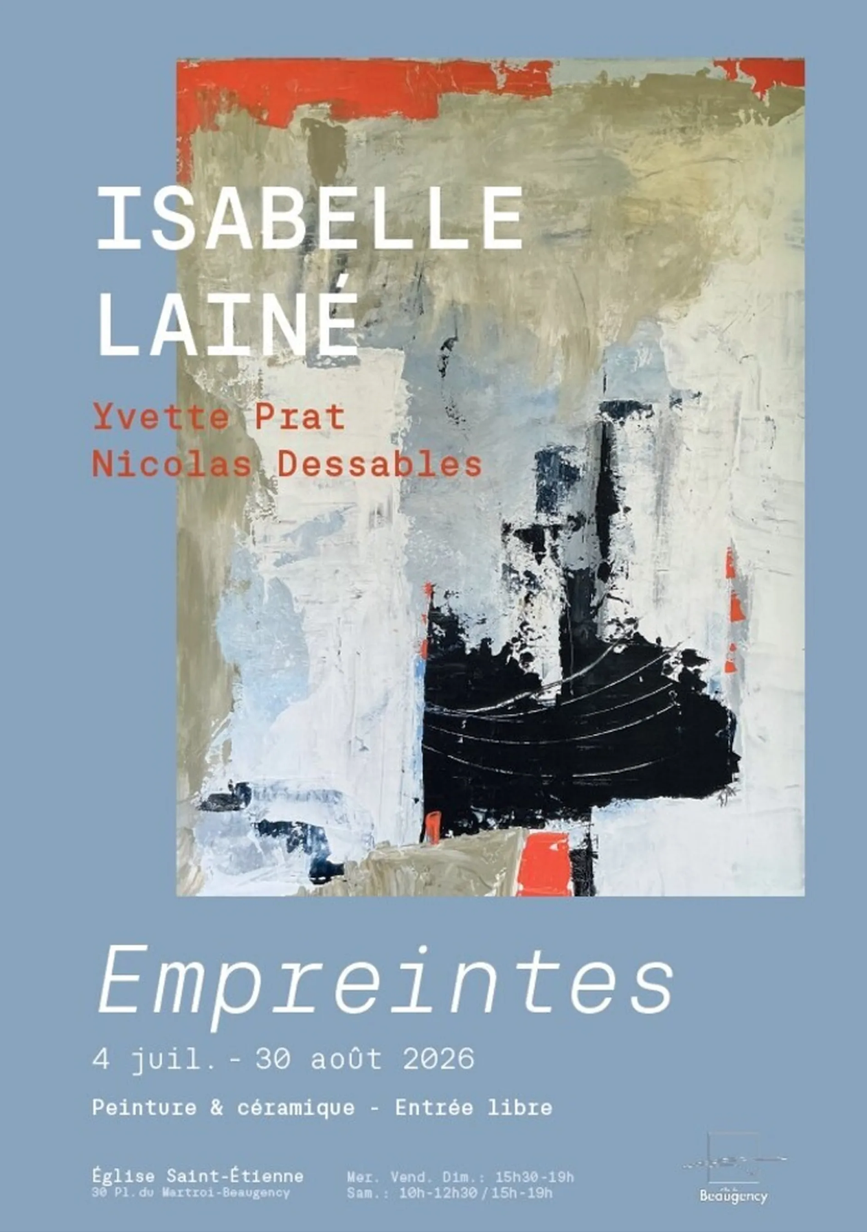 Exposition Empreintes Eglise Saint-Etienne Beaugency 2026-07-04