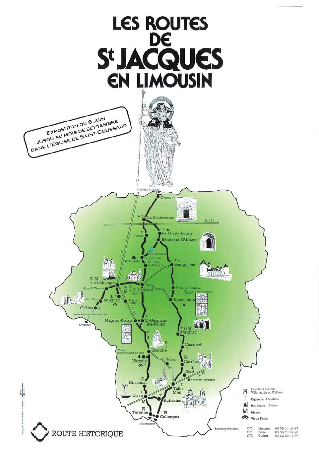 Exposition Les Routes de Saint Jacques en Limousin Saint-Goussaud