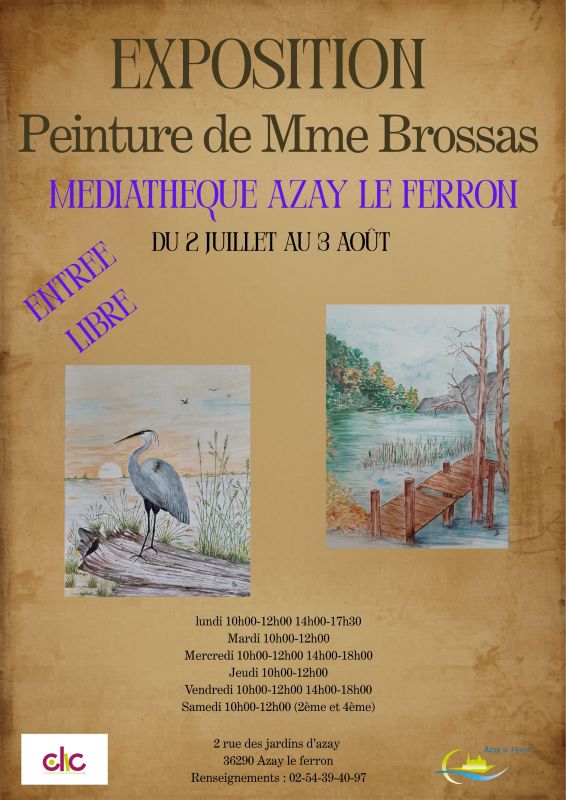 Exposition peintures Azay-le-Ferron