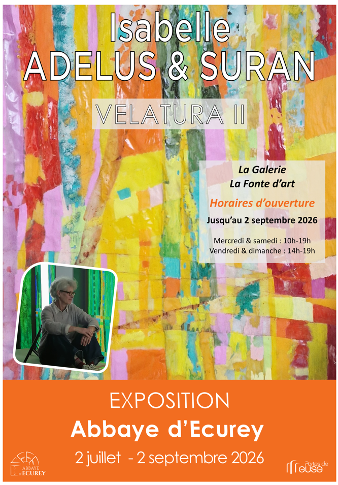 Exposition Velatura II, d&rsquo;Isabelle Adelus & Suran Abbaye d&rsquo;Ecurey Montiers-sur-Saulx