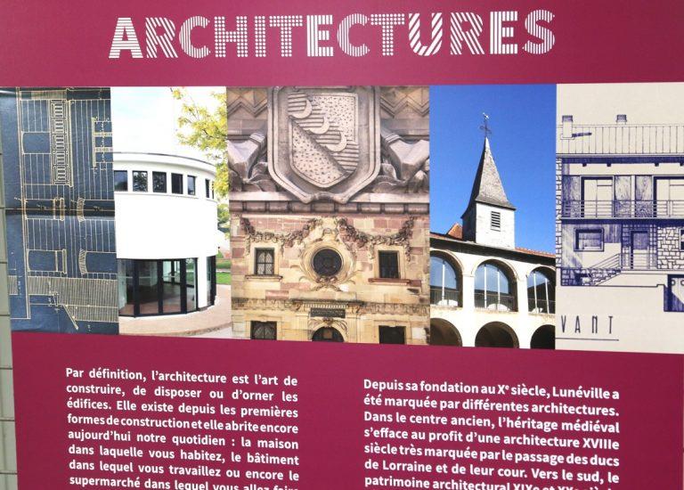 Exposition ‘Architectures’ rue Banaudon Lunéville