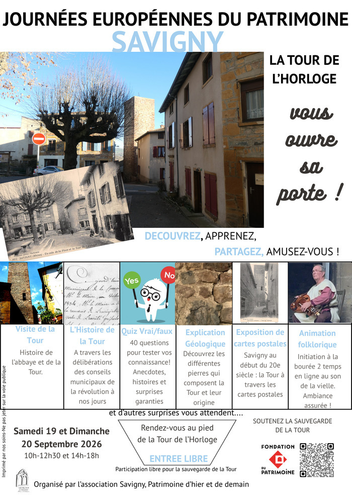 Expositions autour de l’histoire de la Tour, Savigny 69210, Savigny