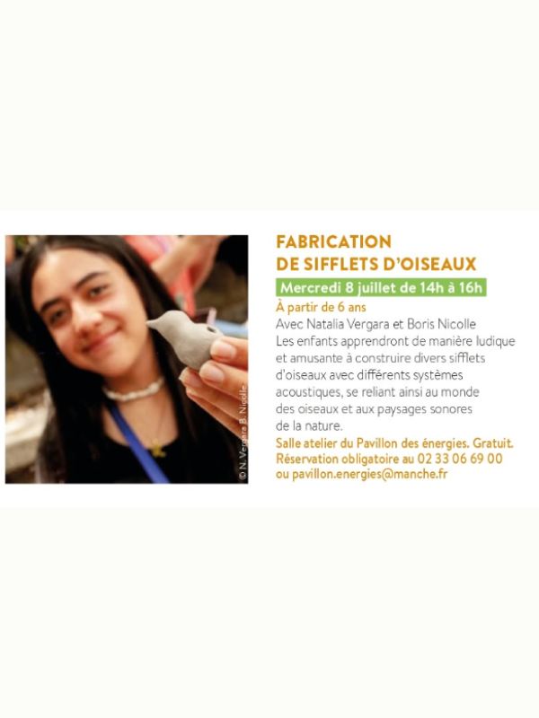 Fabrication de sifflets d&rsquo;oiseaux  Saint-Lô