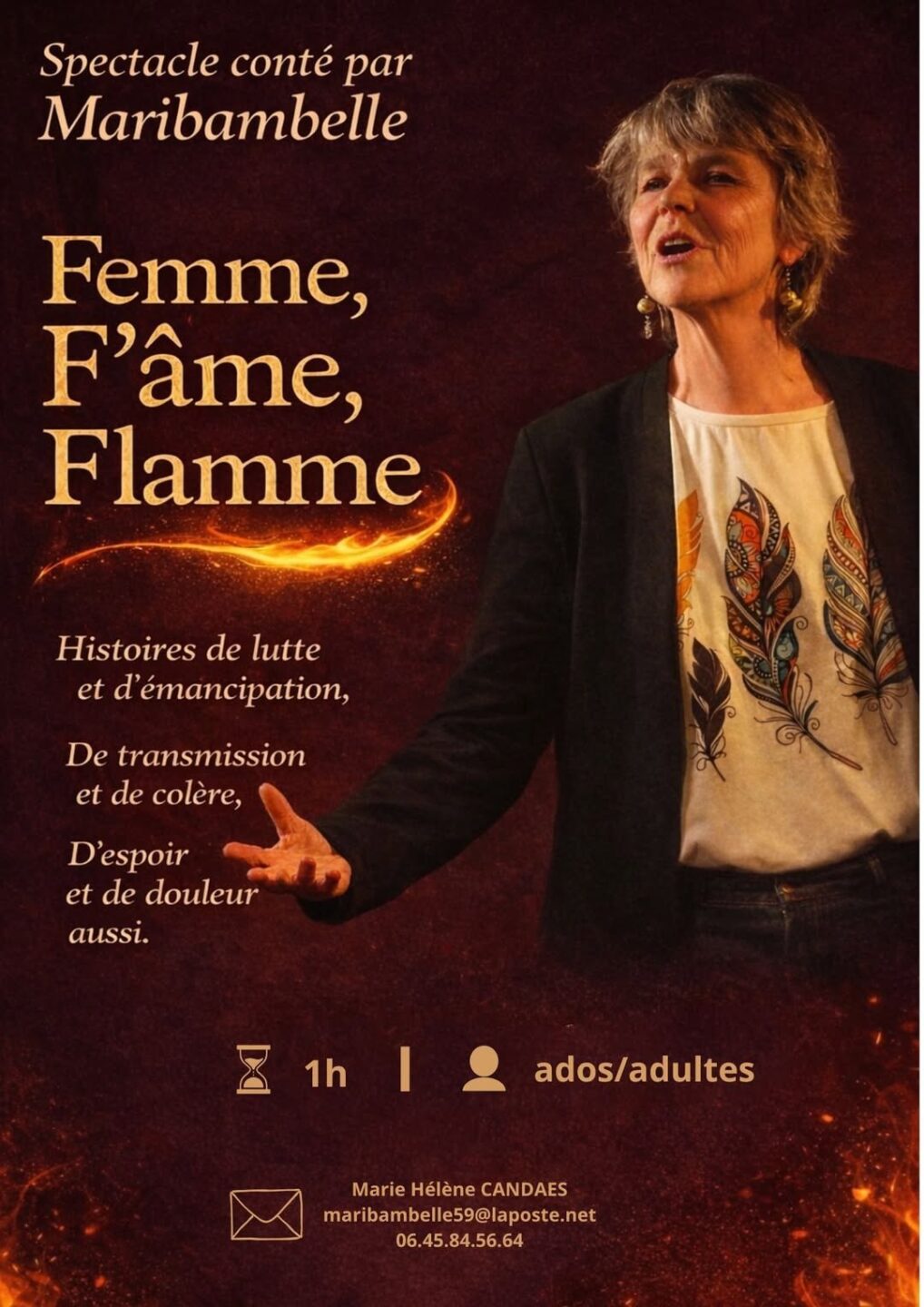 Femme, Fl’âme, Flamme Maribambelle Mouy