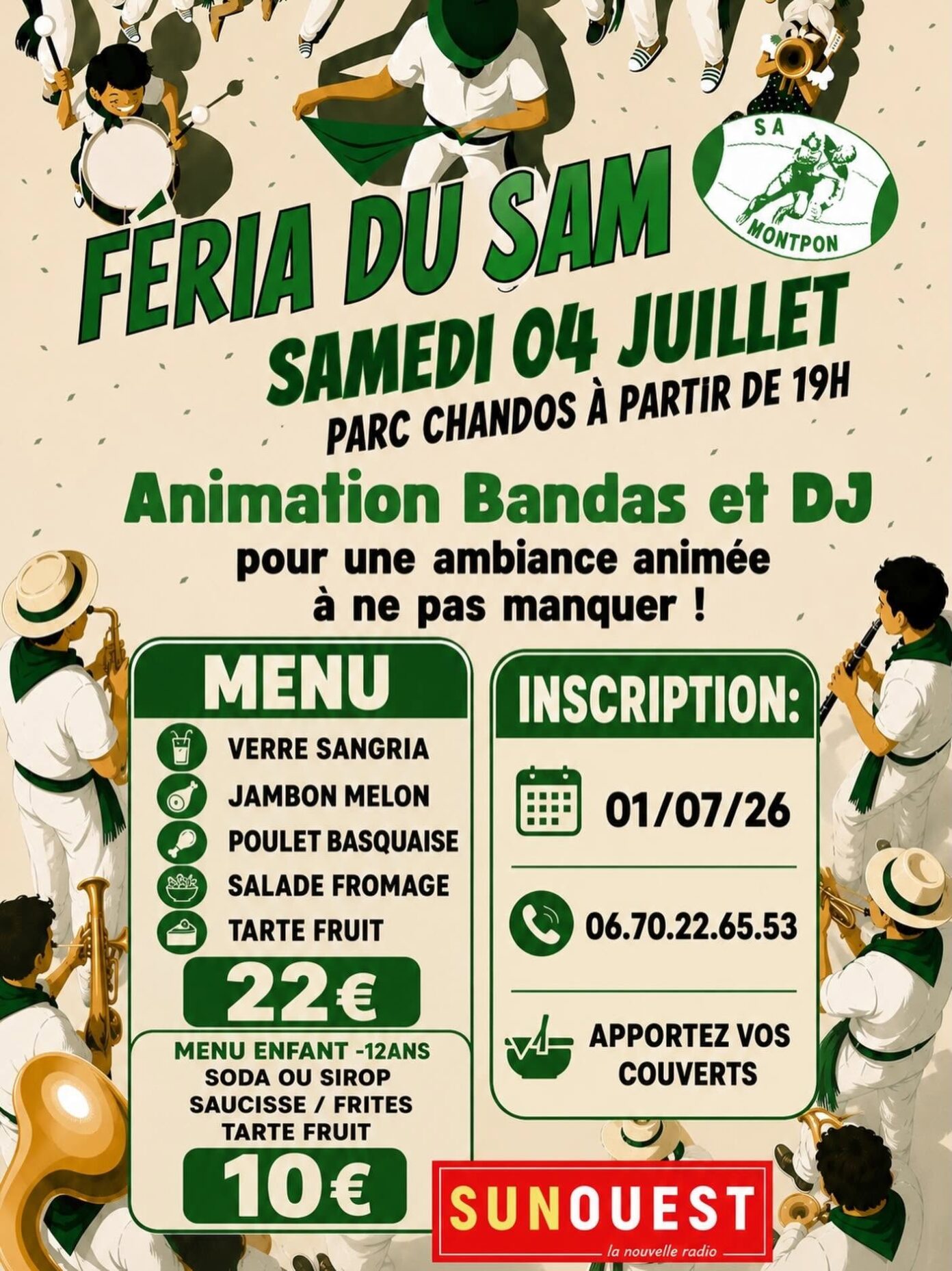 Féria du SAM Base de Loisirs de Chandos Montpon-Ménestérol