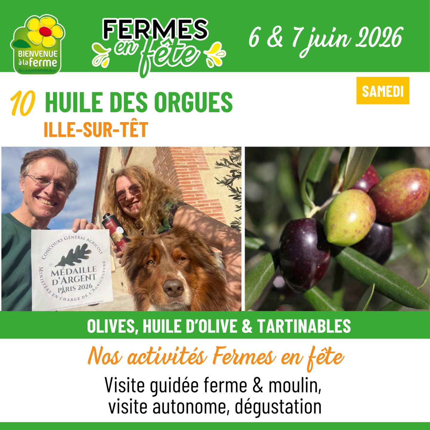 FERMES EN FÊTE À LA FERME HUILE DES ORGUES  Estagel