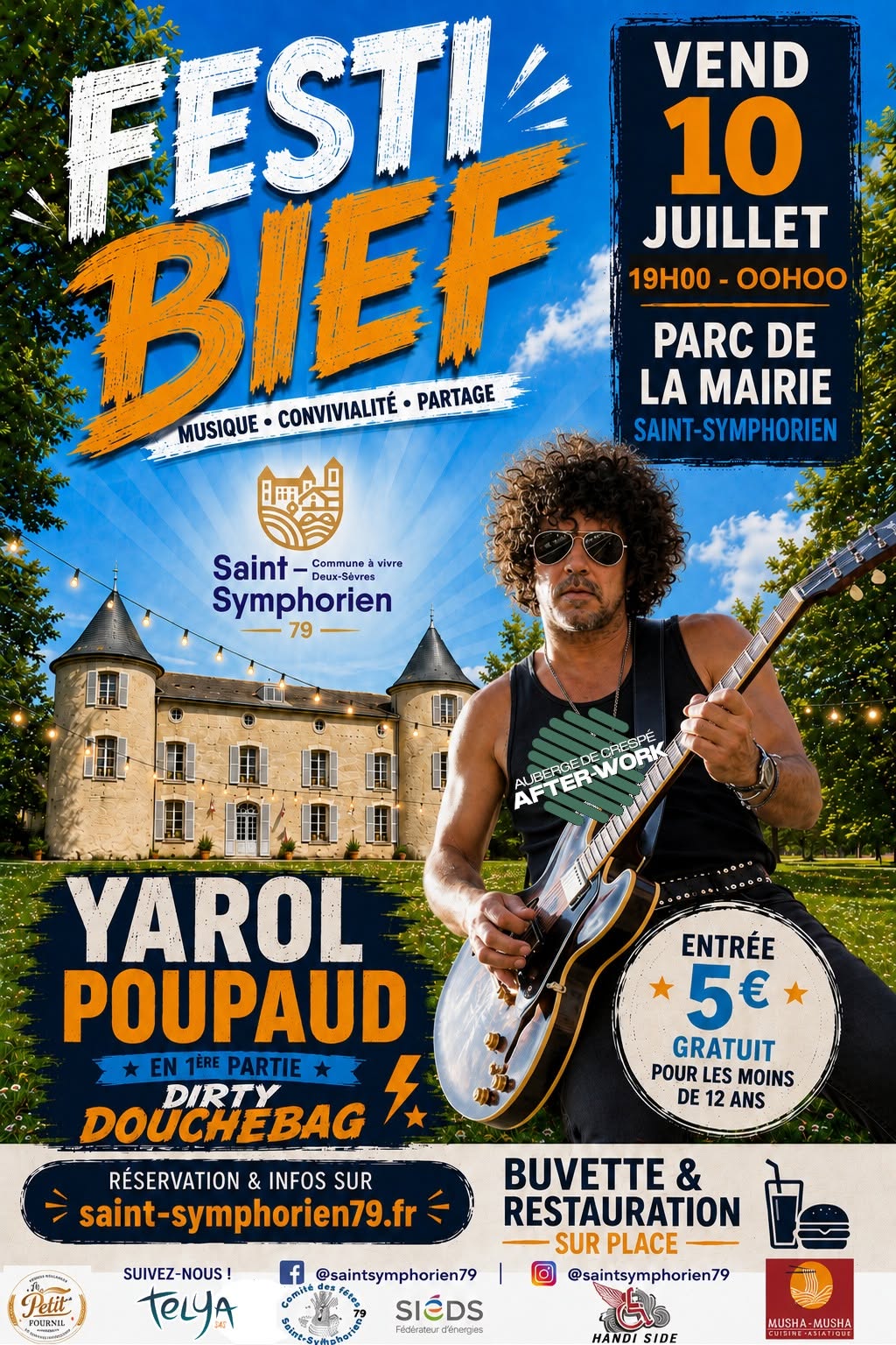 Festi’Bief Yarol Poupaud + Dirty Douchebag à Saint-Symphorien  Saint-Symphorien