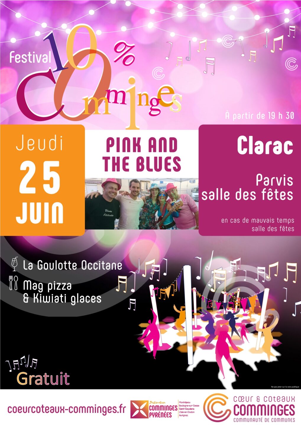 FESTIVAL 100% COMMINGES PINK AND THE BLUES Clarac
