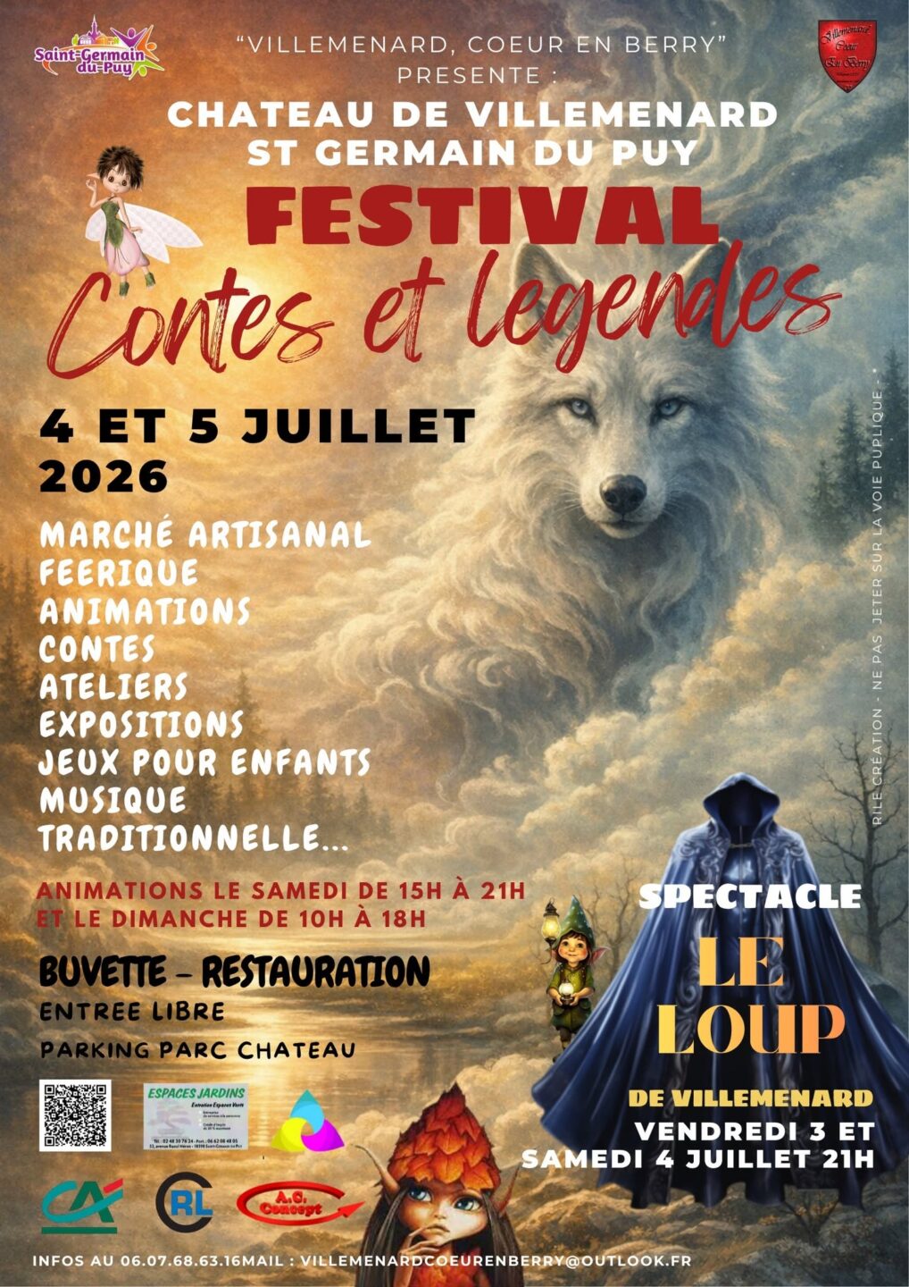 Festival Contes Et Légendes Château de Villemenard Saint-Germain-du-Puy