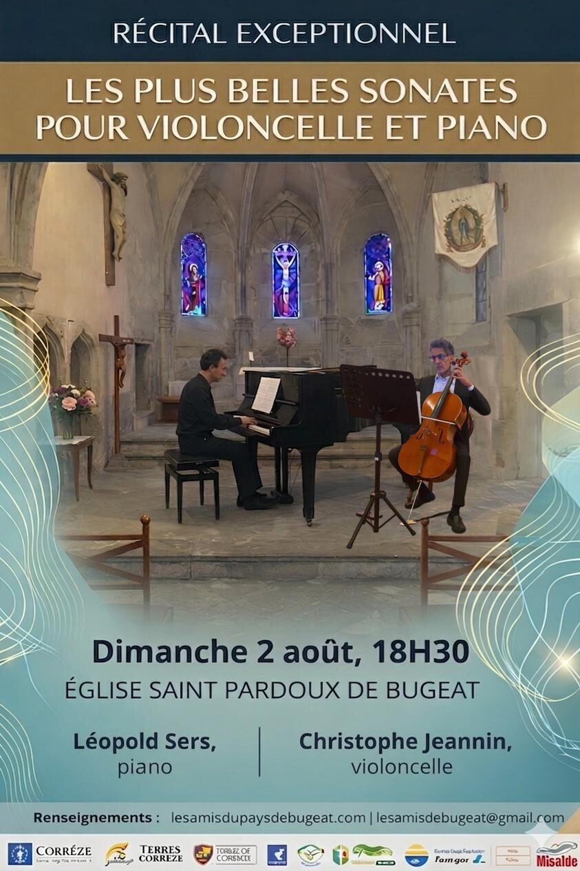 Festival de Bugeat Concert piano et violoncelle Bugeat