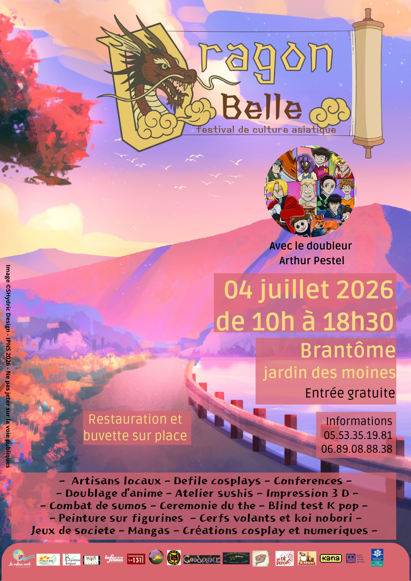 Festival de culture asiatique dragon belle  Brantôme en Périgord