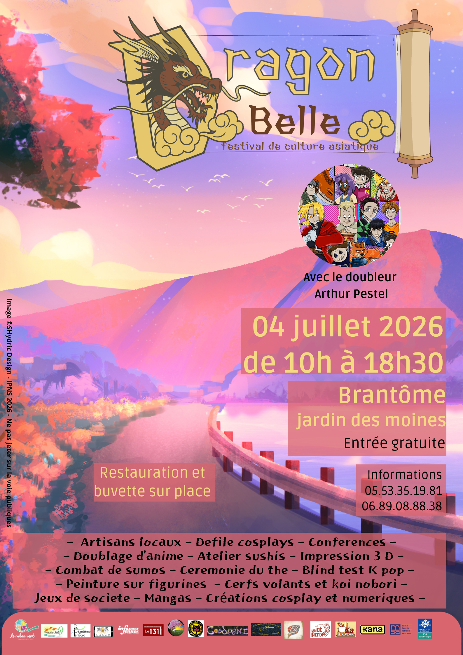 Festival de culture asiatique dragon belle Jardin des moines Brantôme en Périgord 2026-07-04
