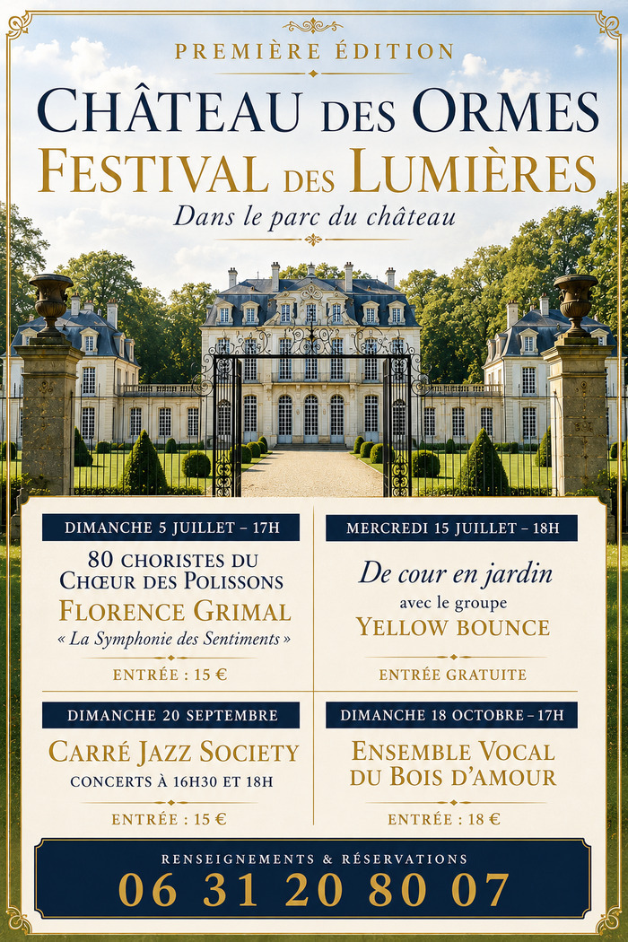 Festival des Lumières Première édition Château des Ormes Les Ormes