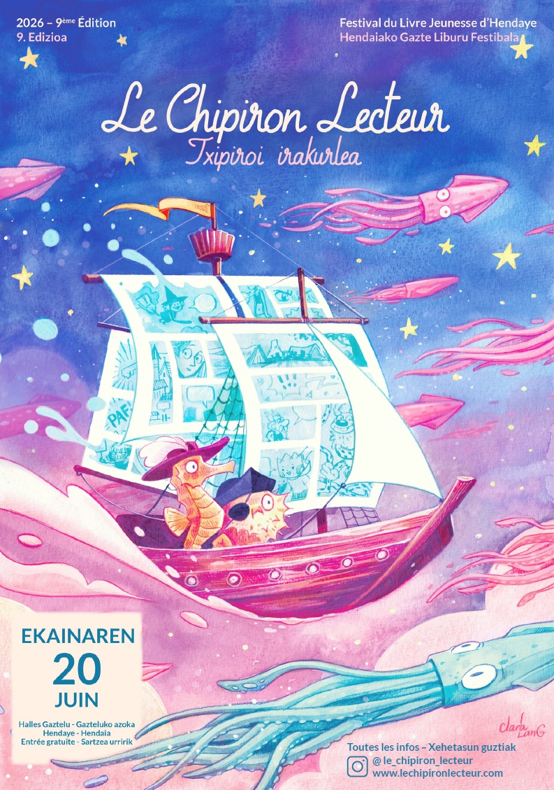 Festival du Livre Jeunesse Le Chipiron Lecteur Halles de Gaztelu Hendaye